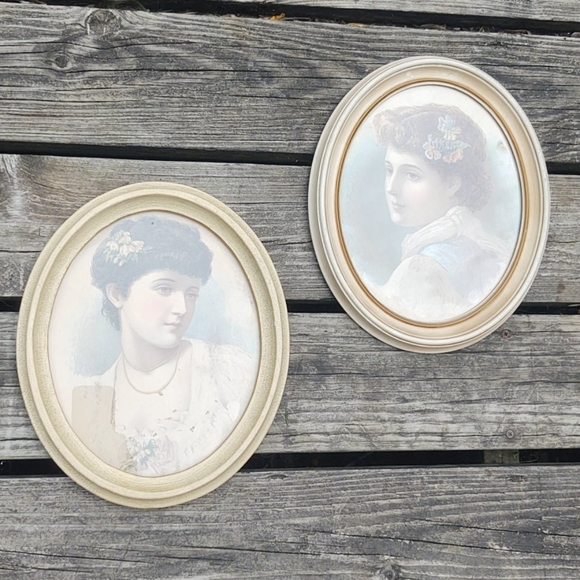 Vintage Other - Vintage beauties framed prints w/vintage frames